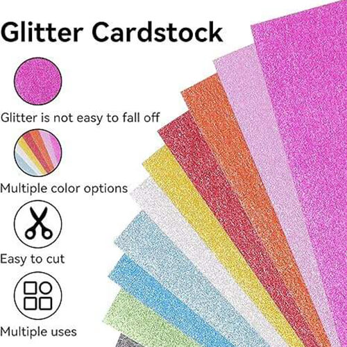 glitter cardstock for scrapbooking